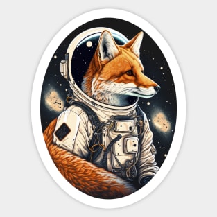 The Red Rocket Fox Sticker